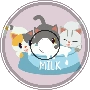 Cats drink milk