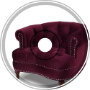 a comfy lookin maroon chair