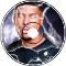 Blue trapped bubbl