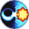 MOON above